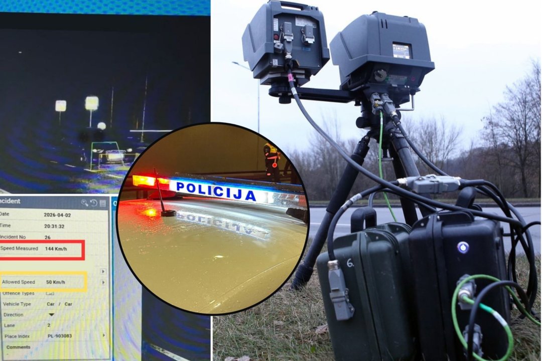 Skriejo lyg be stabdžių – vairuotojo pasirinktas greitis nustebino net policiją