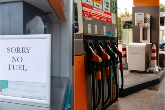 Panikos banga Prancūzijoje: šimtai degalinių neturi degalų, kainos šoktelėjo į nematytas aukštumas