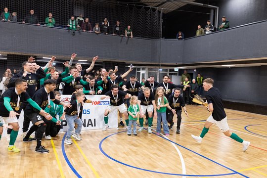 „Kauno Žalgirio“ futsal ekipa apgynė šalies čempionų vardą