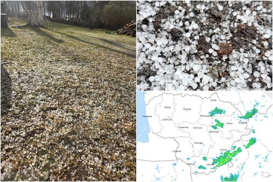 Permainingas šeštadienis Lietuvoje: liūtys, kruša ir vaivorykštės