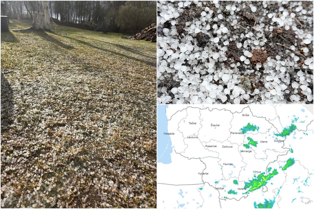 Permainingas šeštadienis Lietuvoje: liūtys, kruša ir vaivorykštės