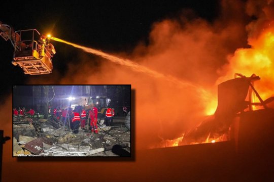 Karas Ukrainoje. Naktis, virtusi košmaru: Rusijos dronai smogė Odesai, miestas – liepsnose