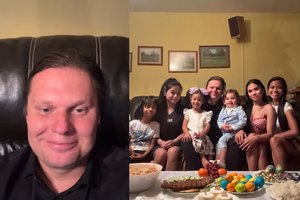 Tris žmonas turintis kaunietis sprogdina internetą: akimirkos iš Velykų sulaukė rekordinio dėmesio