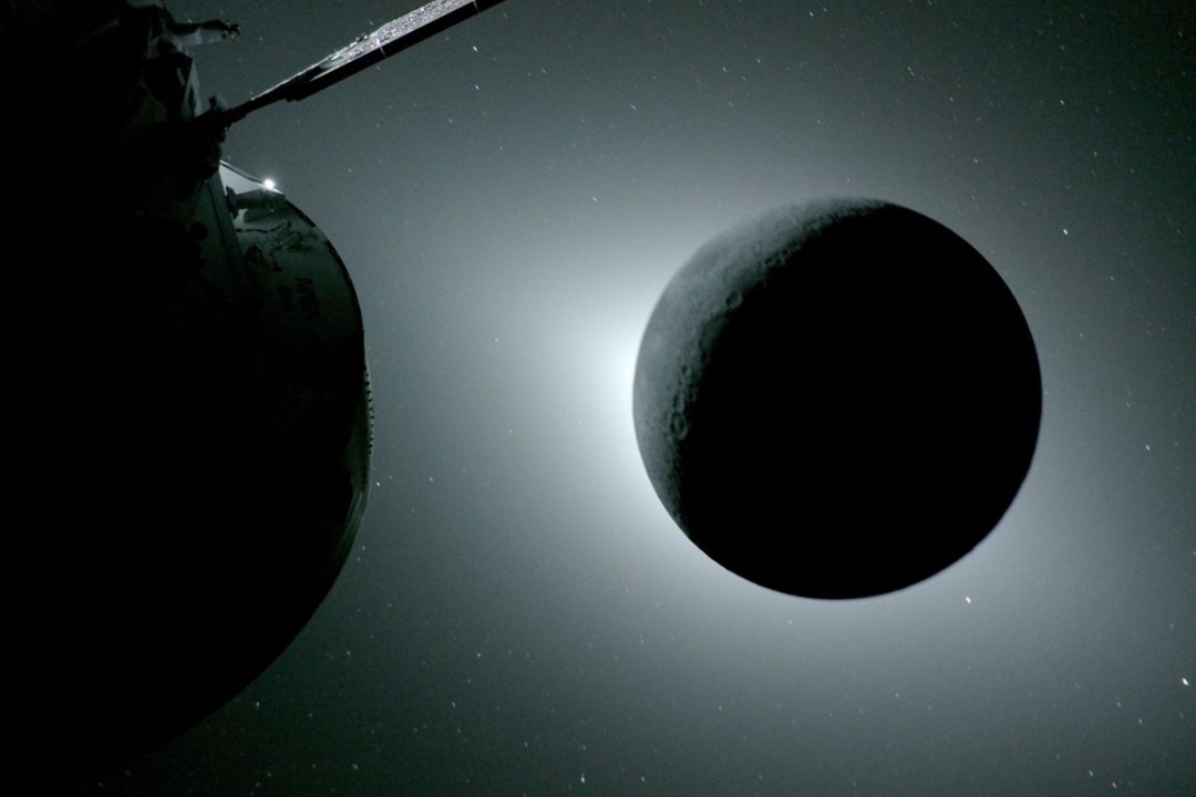  Naktį iš balandžio 6 į 7 d. (Lietuvos laiku) NASA misija „Artemis 2“ apskriejo Mėnulį ir užfiksavo unikalius kadrus.<br> NASA nuotr.