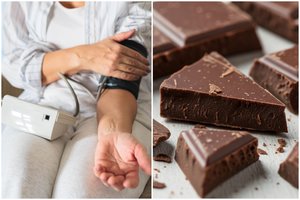 Kas nutiks, jei šokoladą valgysite kasdien: kraujospūdžio pokyčiai ir įspėjimas dėl kakavos kiekio