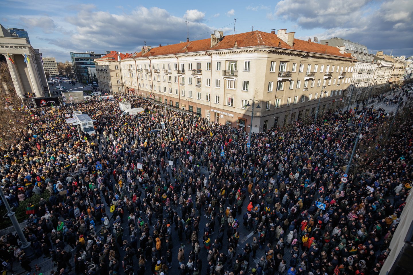 Protestas „Šalin rankas nuo laisvo žodžio! Nepasiduosime“.<br>V. Skaraičio nuotr.