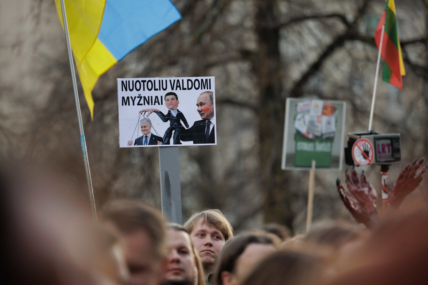 Protestas „Šalin rankas nuo laisvo žodžio! Nepasiduosime“.<br>V. Skaraičio nuotr.