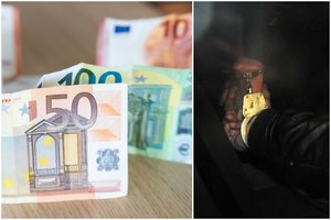 Vilniaus r. sučiuptas sukčių pasiuntinys, iš vietos gyventojo bandęs paimti didelę sumą grynųjų