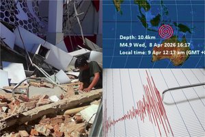 Smūgis, kurio niekas nelaukė: Indonezijos saloje – panika ir daugybė sužeistųjų