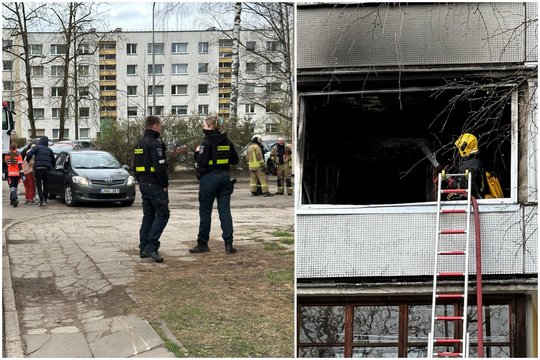 Vilniuje degė butas, evakuoti daugiabučio gyventojai