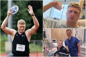 Krūtinės raumenį nusiplėšusio M. Aleknos situacija: gyja greičiau, bet yra didelis klaustukas