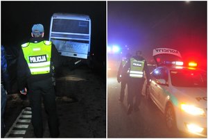 Laukinis gyvūnas autostradoje prie Vilniaus sukėlė avariją: susidūrus autobusui ir sunkvežimiui nukentėjo 7 žmonės