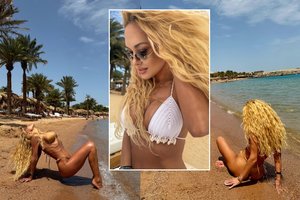 Egipte Oksana Pikul sprogdina seksualumo bombą: paplūdimyje – itin atviri kadrai