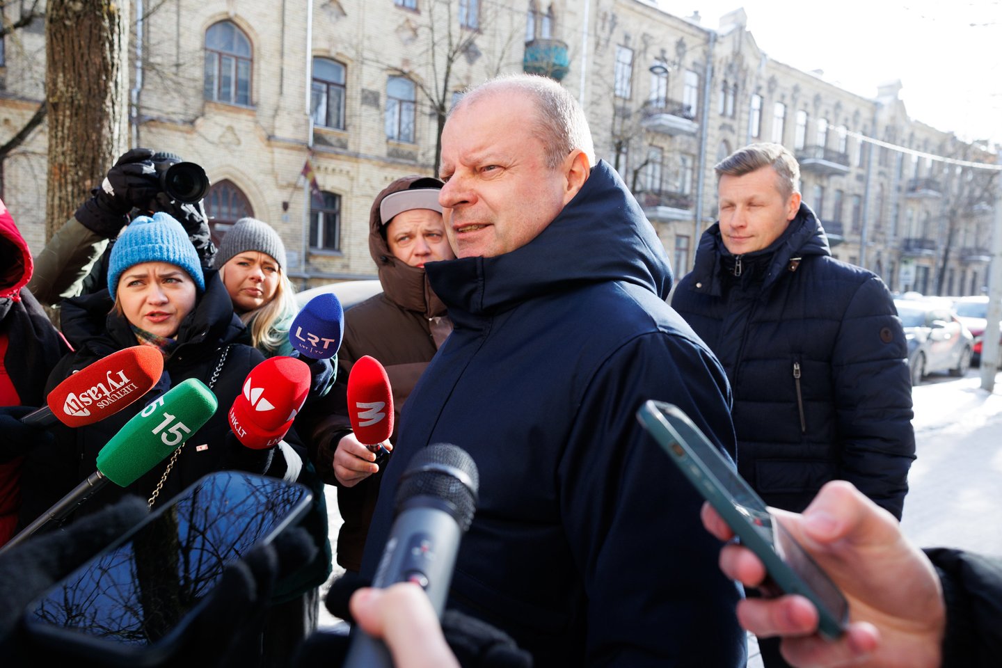 Saulius Skvernelis atvyko į STT.<br>T.Bauro nuotr.