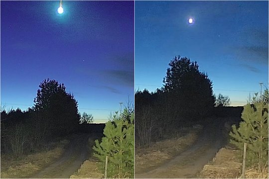 Virš Lietuvos – ryškus dangaus objekto sprogimas: žmonės dalijasi vaizdais