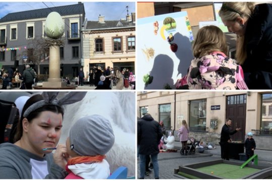 Nauja sostinės tradicija: mėgautis pavasariu gyventojai rinkosi prie legendinės skulptūros