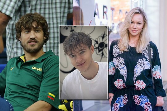 V. Klizaitė-Jasaitienė parodė jau suaugusį jųdviejų su S. Jasaičiu sūnų: tam – svarbi proga