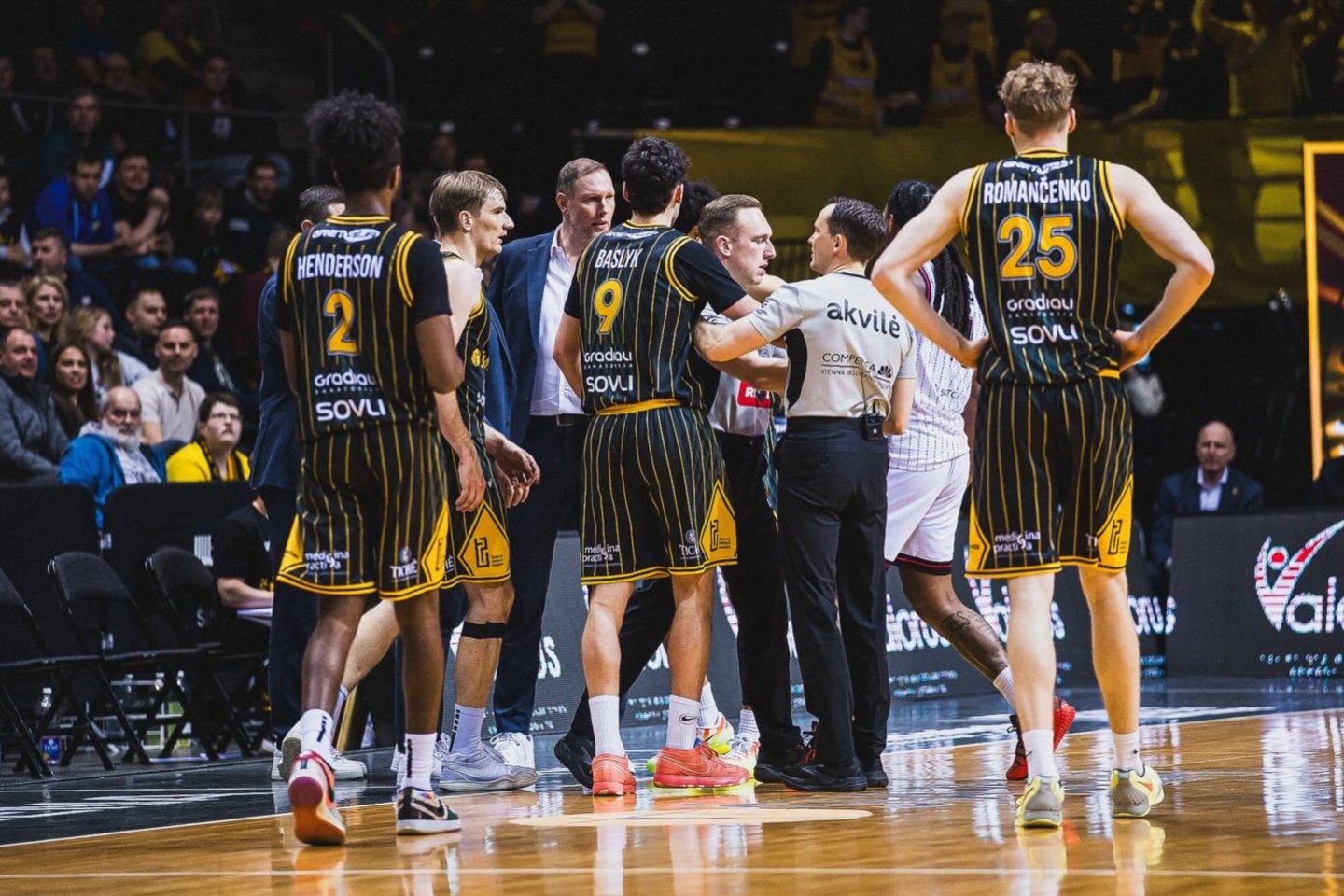 Rungtynių metu Šiauliuose netrūko aistrų.<br>„Šiaulių“ klubo nuotr.