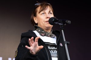 Dėl R. Miliūtės parodyto nepadoraus gesto – skundai policijai