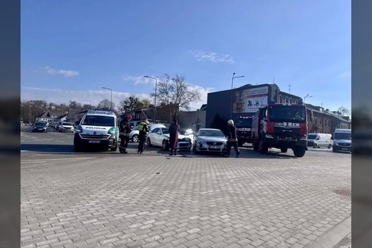 Kauno centre – smarkus susidūrimas