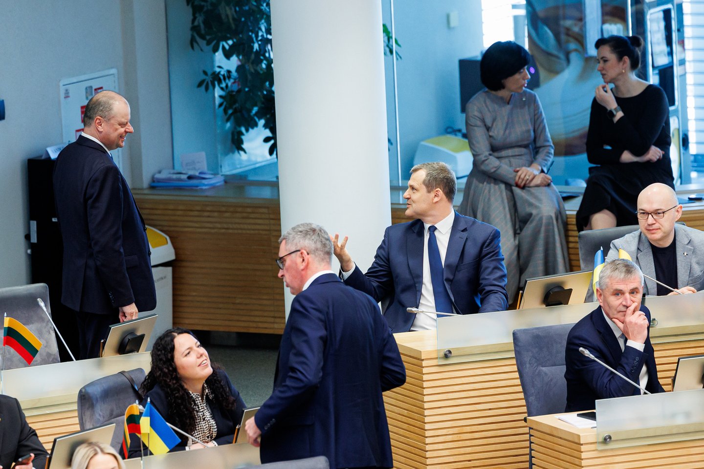 Seimas imasi S. Skvernelio teisinės neliečiamybės klausimo.<br>T. Bauro nuotr.