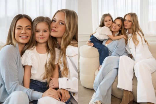 I. Martinkėnaitė parodė ūgtelėjusias lyg du vandens lašai į ją panašias dukras: tam – svarbi proga