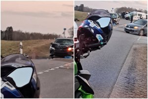 Baisi nelaimė Utenos r.: žuvo motociklininkas