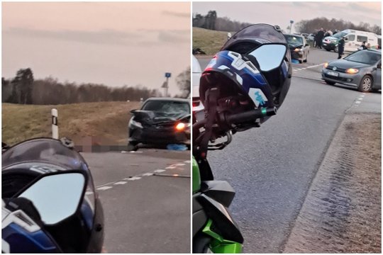 Baisi nelaimė Utenos r.: žuvo motociklininkas
