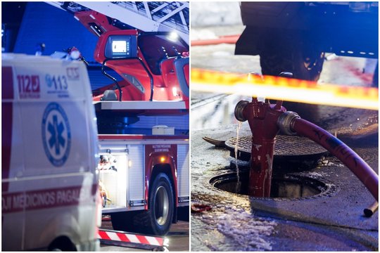 Prisvilus maistui ir kilus gaisrui Kėdainių ligoninėje atsidūrė dvi moterys ir 3 mėn. kūdikis