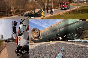 Zarasų rajone apsivertė 16-mečio vairuojamas automobilis su dar keturiais nepilnamečiais