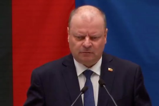 Nufilmuotas momentas, kai Seime S. Skvernelis susigraudina: „Blemba...“