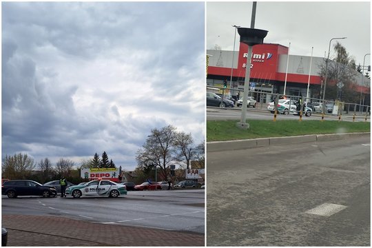 Į skubėjusių pareigūnų „Audi“ Panevėžyje trenkėsi moters „Ford“ – sužalotas policininkas