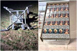 Baltarusijos pasienyje kontrabandininkai neteko dar vieno nelegalius rūkalus skraidinusio drono