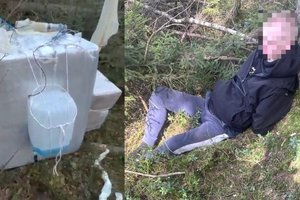 Per pasieniečių operaciją Šalčininkų r. sulaikytas automobilis, du vyrai ir 12 000 pakelių balionais atskraidintų cigarečių