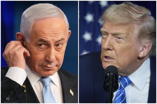 Sąjungininkai susikirto? D. Trumpo ir B. Netanyahu pareiškimai – visiškai skirtingi