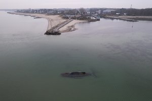Gelbėjimo operacija Baltijos jūroje – kiekviena akimirka svarbi, banginio jėgos senka