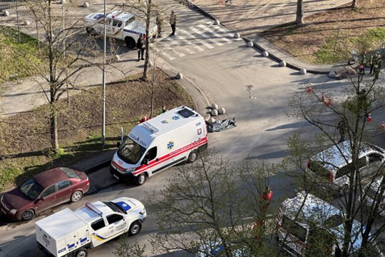 Šaudynės Kyjive: vyras vidury dienos šaudė į žmones, aukų jau 6