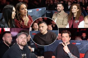 „UTMA 18“ kovas stebi ir šalies garsenybės: pirmose eilėse ir K. Meschino