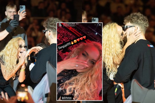 Po sužadėtuvių – pirmoji O. Pikul reakcija: parodė įspūdingą žiedą