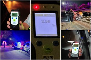 Šeštadienį visoje šalyje siautėjo girti vairuotojai – daužė mašinas, griovė pastatus, buvo ir sužalotų žmonių