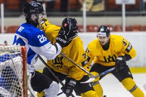 Paskutinėse kontrolinėse rungtynėse – antroji iš eilės Lietuvos ledo ritulininkų pergalė