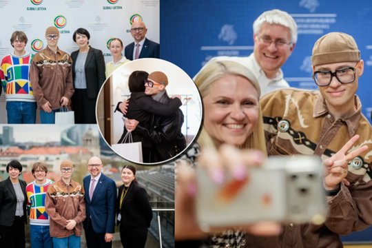 Užsienio reikalų ministerijoje – svarbus Lion Ceccah vizitas: įteikta ypatinga dovana