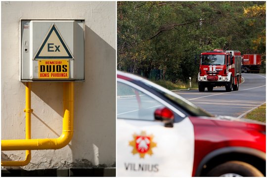 Didžiulė evakuacija Nemenčinėje: dėl pažeisto dujų vamzdžio iš mokyklos išvesta apie 600 žmonių