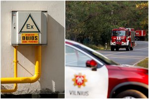 Didžiulė evakuacija Nemenčinėje: dėl pažeisto dujų vamzdžio iš mokyklos išvesta apie 600 žmonių