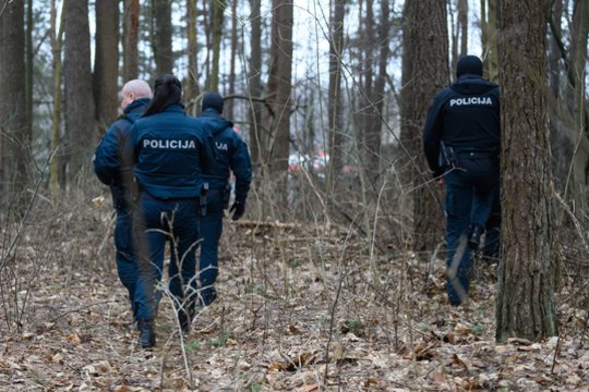 Daiktų permetimui į kalėjimo teritoriją skirtos patrankos rastos Alytuje esančiame miškelyje