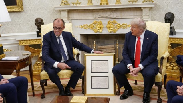 F. Merzas prakalbo apie santykius su D. Trumpu, tačiau yra vienas „bet“