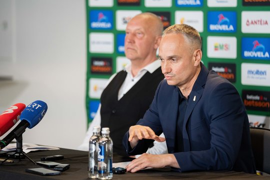 „Lietuvos krepšinio“ vadovas M. Balčiūnas prakalbo apie kvietimus į rinktinę NBA žaidėjams, konfliktą su R. Javtoku bei R. Grigo skandalą