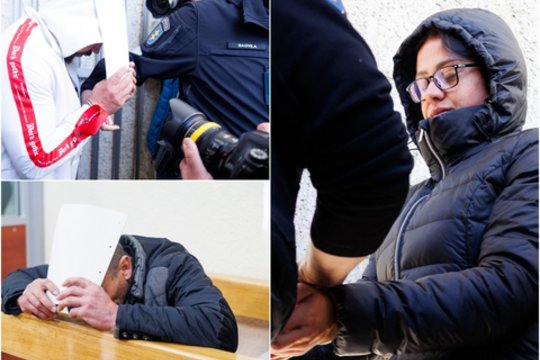 Panevėžio teisme – visi trys sulaikytieji: užfiksuoti visų žiauriu paramediko nužudymu įtariamų žmonių veidai