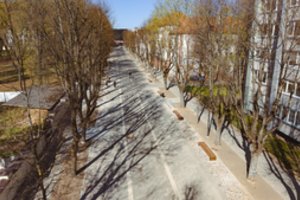 Iš pagrindų pasikeitusi Griunvaldo gatvė tapo nauja pėsčiųjų alėja Kaune