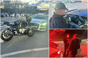 Reidas Vilniuje: dar net vairavimo mokyklos durų nepravėręs jaunas ukrainietis jau įkliuvo policijai